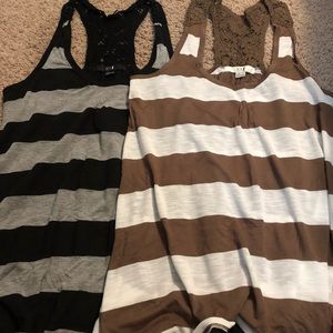 Two striped tank tops- Forever 21